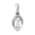 950 Luxuriant Platinum Mounted Solitaire Pendant (Mrq 18x8 mm) - Sticky add to cart bar