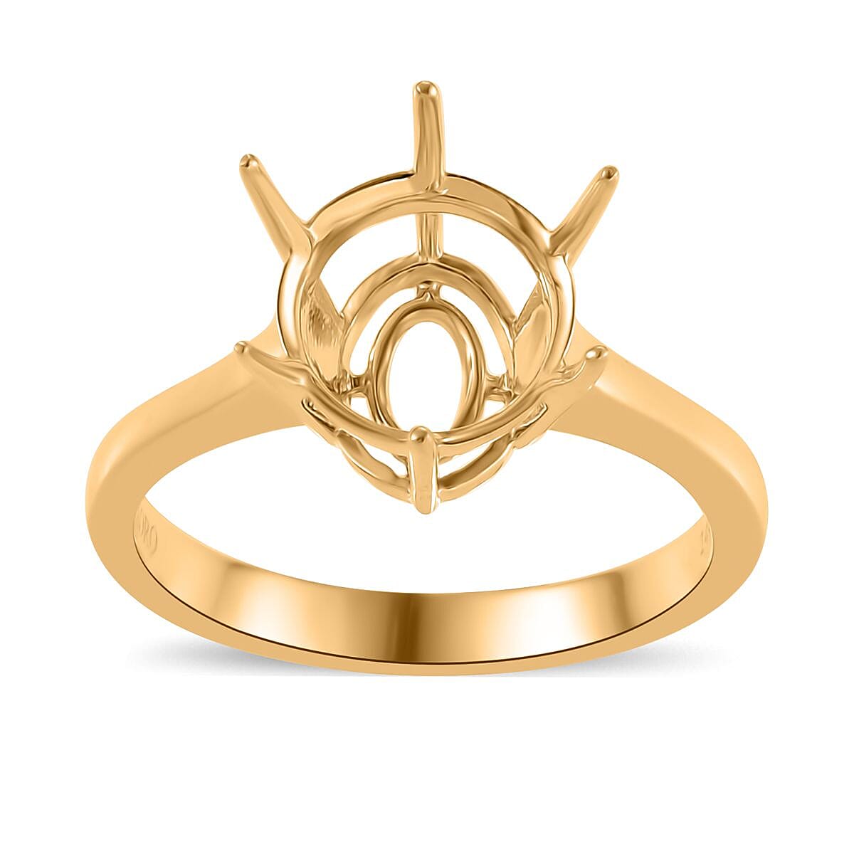 Luxoro Mounted Ring in 14K Yellow Gold (Size 8.0) 4.10 Grams