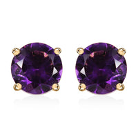 Doorbuster Luxoro 10K Yellow Gold AAA Brazilian Heliodor Solitaire Stud Earrings 1.60 ctw