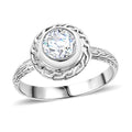 Moissanite 1.85 ctw Ring in Sterling Silver (Size 9.0) - Sticky add to cart bar