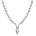 D'Joy Moissanite 50.50 ctw Necklace in Rhodium Over Sterling Silver 18 Inches - Sticky add to cart bar