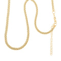 Snake Round Chain Necklace in 14K Yellow Gold Over Sterling Silver 20 Grams 18 Inches - Sticky add to cart bar