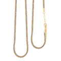 Snake Round Chain Necklace in 14K YRG and Rhodium Over Sterling Silver 20.6 Grams 18 Inches - Sticky add to cart bar