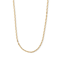 14K YG Over Sterling Silver Chain Necklace (20 Inches)