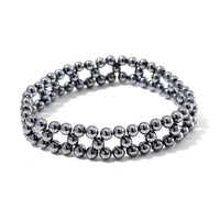 Terahertz 50.00 ctw 2 Row Beaded Stretch Bracelet