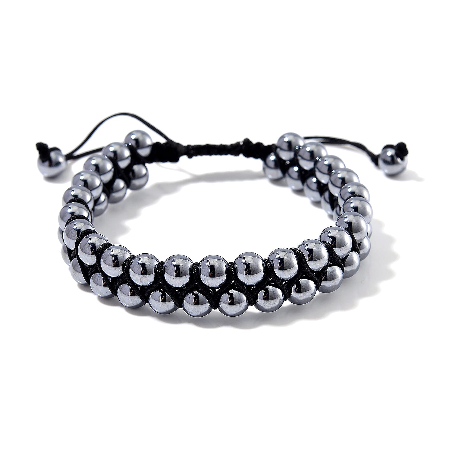 Terahertz 90.00 ctw Beaded Adjustable Cord Bracelet (6.75-9.00In)