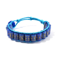 Natural Jade 215.00 ctw Fengshui Prayer Wheel Cord Bracelet (6.0-9.0In)