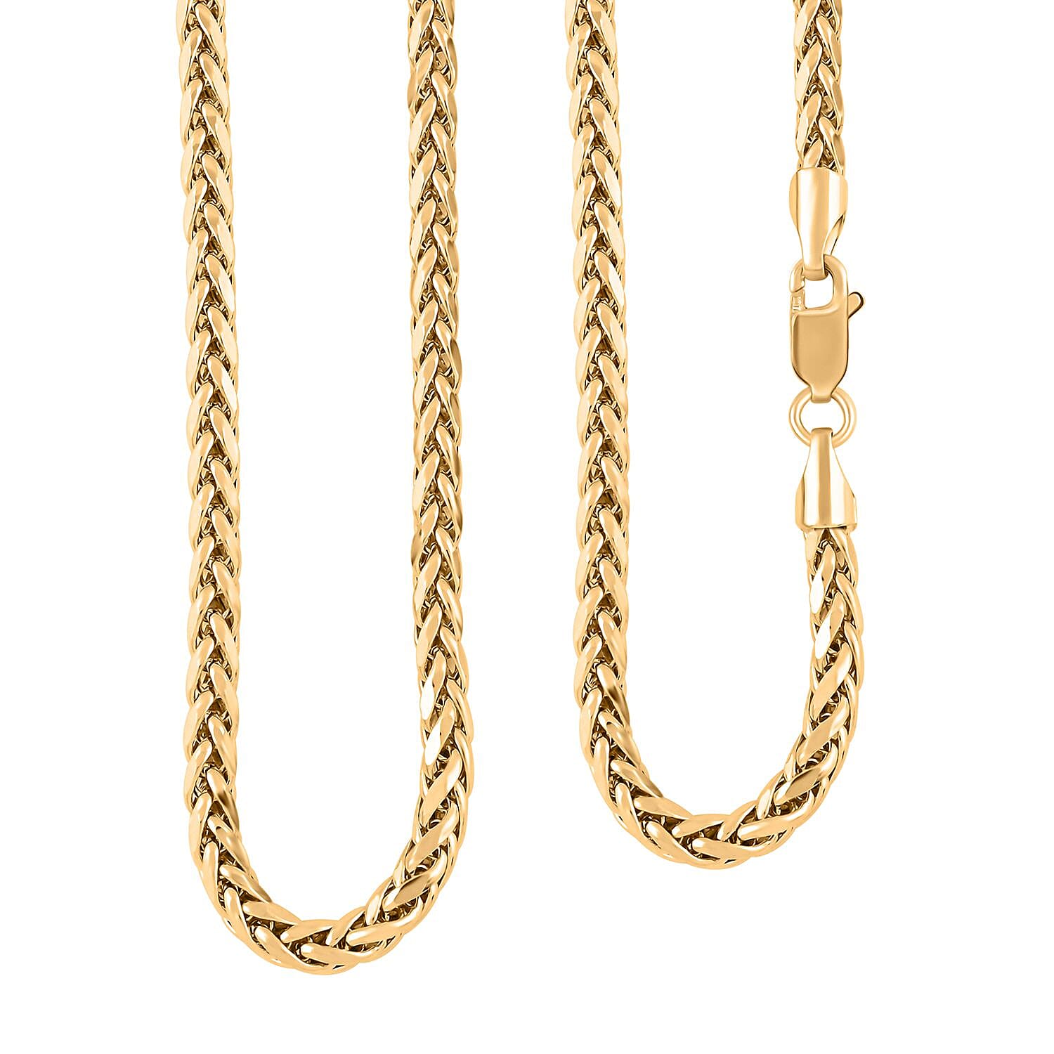 3mm Palma Chain Necklace in 10K Yellow Gold 18 Inches 7.76 Grams