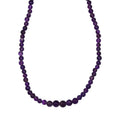 Amethyst 53.00 ctw Beaded Necklace in Stainless Steel 20 Inches - Sticky add to cart bar
