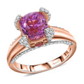 Patroke Kunzite, Multi Gemstone Ring in 18K Vermeil RG Over Sterling Silver (Size 8.0) 4.15 ctw - Sticky add to cart bar