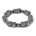 Terahertz 155.00 ctw Pixiu Carved Stretch Bracelet - Sticky add to cart bar