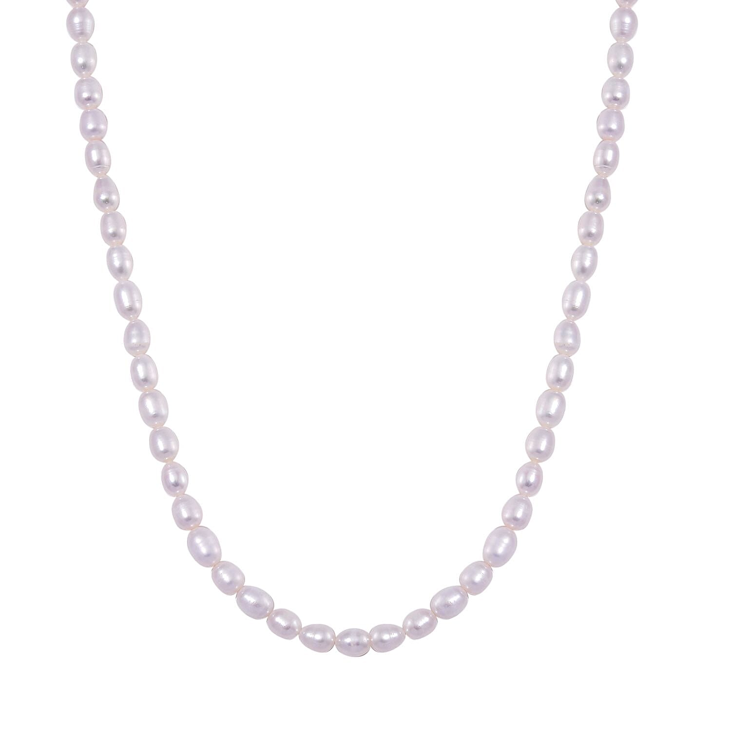Freshwater Pearl Necklace (18 Inches) in Sterling Silver