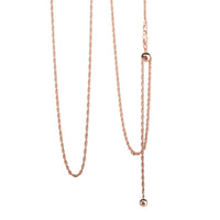 Fancy Link Chain Necklace in 14K Rose Gold Over Sterling Silver 24 Inches 4.4 Grams