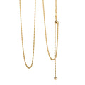 Rope Chain Necklace in 14K Yellow Gold Over Sterling Silver 4.4 Grams 24 Inches - Sticky add to cart bar