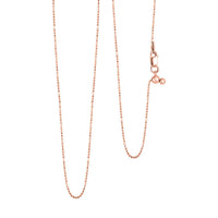 14K Rose Gold Over Sterling Silver Necklace 24 Inches 2.60 Grams
