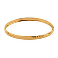 Diamond-cut Airclips Bangle Bracelet in 22K Yellow Gold (7.25 In) 5.47 Grams - Sticky add to cart bar