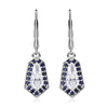 Moissanite & Blue Sapphire