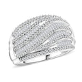NY CLoseout White Diamond Ring in Sterling Silver (Size 8.0) 1.00 ctw - Sticky add to cart bar