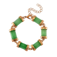 Karis Green Jade Bracelet in Silvertone (7-9In) 60.00 ctw