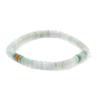 Natural Multi Jade 70.00 ctw Beaded Stretch Bracelet