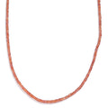 Songea Sapphire 40.00 ctw Beaded Necklace in Rhodium Over Sterling Silver 18 Inches - Sticky add to cart bar