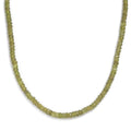Vesuvianite 92.00 ctw Beaded Necklace in Rhodium Over Sterling Silver 18 Inches - Sticky add to cart bar
