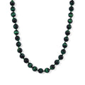 Green Tiger Eye (D) 250.00 ctw Beaded Necklace in Stainless Steel 18-20 Inches - Sticky add to cart bar