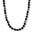 Agate Beaded Necklace (18-20 Inches) in Stainless Steel 250.00 ctw - Sticky add to cart bar