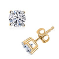 Luxuriant Lab Grown Diamond G SI1 1.00 ctw Solitaire Stud Earrings in 14K White Gold - Sticky add to cart bar