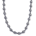 Terahertz 350.00 ctw Money Coin Carved Beaded Necklace in Rhodium Over Sterling Silver 20 Inches - Sticky add to cart bar