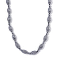 Terahertz Carved Beaded 350.00 ctw Necklace in Rhodium Over Sterling Silver 20 Inches - Sticky add to cart bar