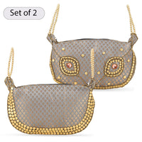 Set of 2 Sea Green Potli Bag