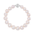 White Edison Pearl Bracelet in Rhodium Over Sterling Silver (7.25 In) - Sticky add to cart bar