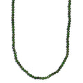 Chrome Diopside 62.00 ctw Beaded Necklace in Rhodium Over Sterling Silver 18 Inches - Sticky add to cart bar