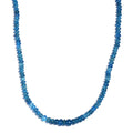 Malgache Neon Apatite 90.00 ctw Beaded Necklace in Rhodium Over Sterling Silver 18 Inches - Sticky add to cart bar