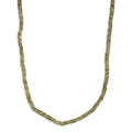 Vesuvianite 58.00 ctw Beaded Necklace in Rhodium Over Sterling Silver 18 Inches - Sticky add to cart bar