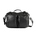 Black Multi-purpose Faux Leather Backpack - Sticky add to cart bar