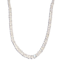 Rainbow Moonstone 85.00 ctw Beaded Necklace in 14K YG Over Sterling Silver 18-20 Inches