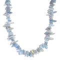 Mangoro Aquamarine 340.00 ctw Chips Necklace in Platinum Bond 20 Inches - Sticky add to cart bar