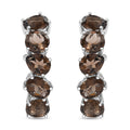 Karis Brazilian Smoky Quartz 18.00 ctw Art Deco Earrings in Platinum Bond - Sticky add to cart bar