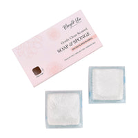 Marigold and Lotus 2 Pack Mixed Aroma 2 in 1 Soap Sponge with Sea Salt and Wind Chimes - Blue
