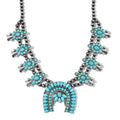 Doorbuster Blue Howlite, Resin Necklace (24-28 Inches) in Silvertone 150.00 ctw - Sticky add to cart bar