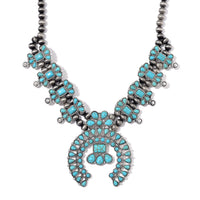 Doorbuster Blue Howlite, Resin Necklace (24-28 Inches) in Silvertone 90.00 ctw