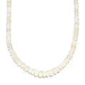 Premium Ethiopian Welo Opal Beaded 40.00 ctw Necklace 18 Inches in Rhodium Over Sterling Silver - Sticky add to cart bar