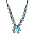 Doorbuster Blue Howlite, Resin Necklace (24-28 Inches) in Silvertone 34.00 ctw - Sticky add to cart bar