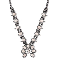 Doorbuster Blue Howlite, Resin Necklace (24-28 Inches) in Silvertone 34.00 ctw