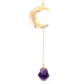 Amethyst 37.50 ctw Moon Necklace in Goldtone 22-24 Inches - Sticky add to cart bar