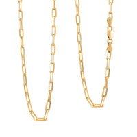 Italian Power Chain Necklace in 14K Yellow Gold Over Sterling Silver 40.30 Grams 18 Inches
