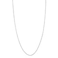 Italian 3 Row Cable Chain Necklace in Rhodium Over Sterling Silver 5.40 Grams 18 Inches - Sticky add to cart bar