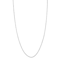 Italian 3 Row Cable Chain Necklace in Rhodium Over Sterling Silver 5.40 Grams 18 Inches